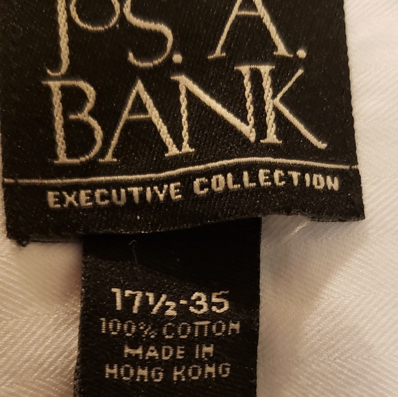 Jo'S. A. BANK WHITE SHIRT SZ 17.5 -35 - Picture 7 of 8